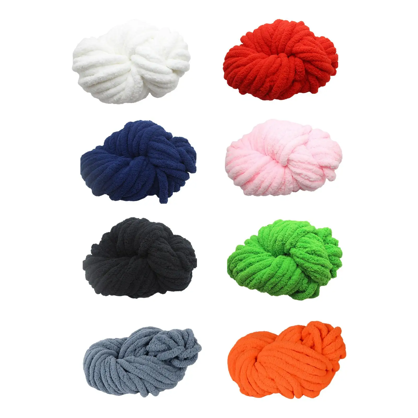 Chunky Wool Yarn Hand Knit Yarn Tube Giant Yarn DIY Weight Yarn Bulky Yarn for Pet Bed Tapestry Scarf Hats Knitted