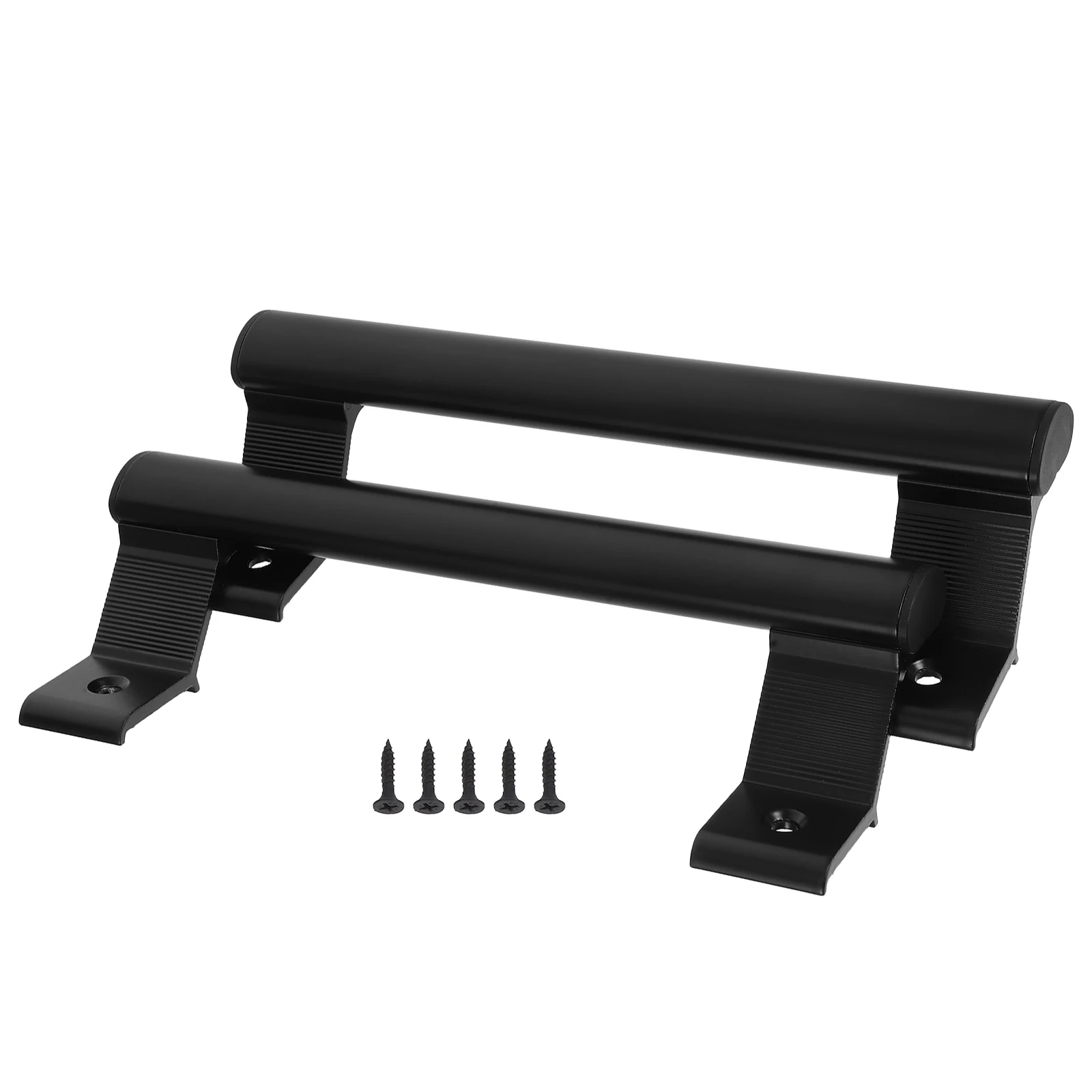 

2pcs Aluminum Alloy Door Handles Cabinet Pull Closet Slide Barn Commercial Office Bathroom Wardrobe Flush Plate Outdoor Glass