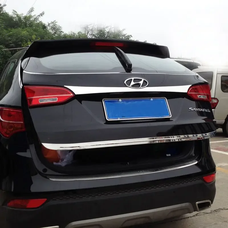 

For Hyundai ix45 2013 2014 2015-2016 2017 Rear Boot Door Trunk Cover Trim Tailgate Garnish Molding Strip Car Accessories