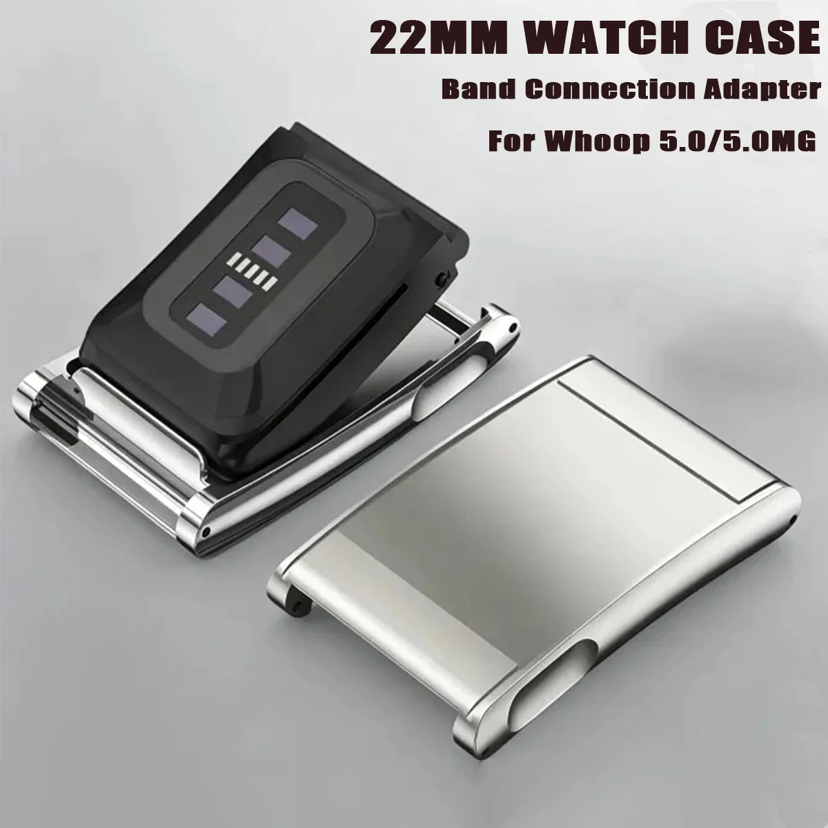 22mm Watch Case Quick Release Durable Band Connection Adapter Metal Fitness Tracker Connector for WHOOP 5.0 Life MG One Peak