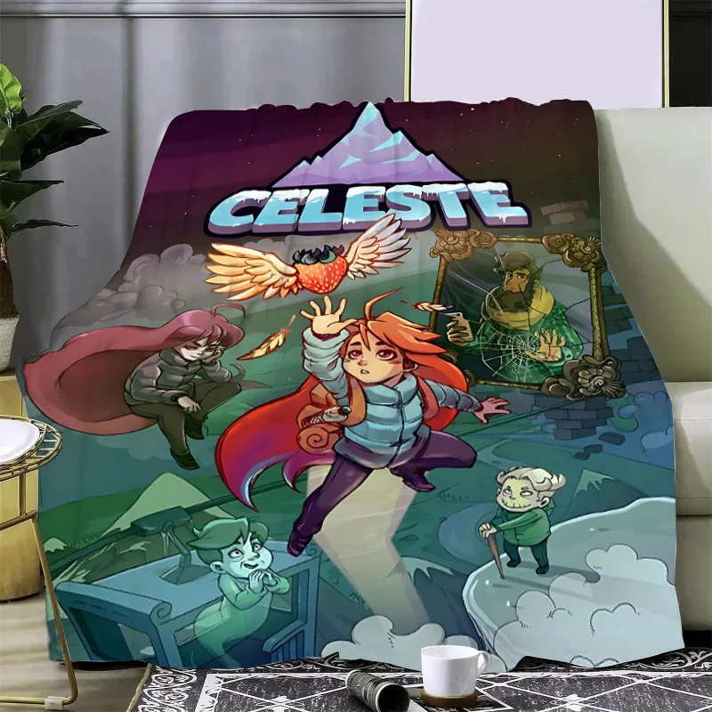 Celeste Game Printed Blanket Picnic Blankets Warm Blanket Soft and Comfortable Blanket Home Travel Birthday Gift