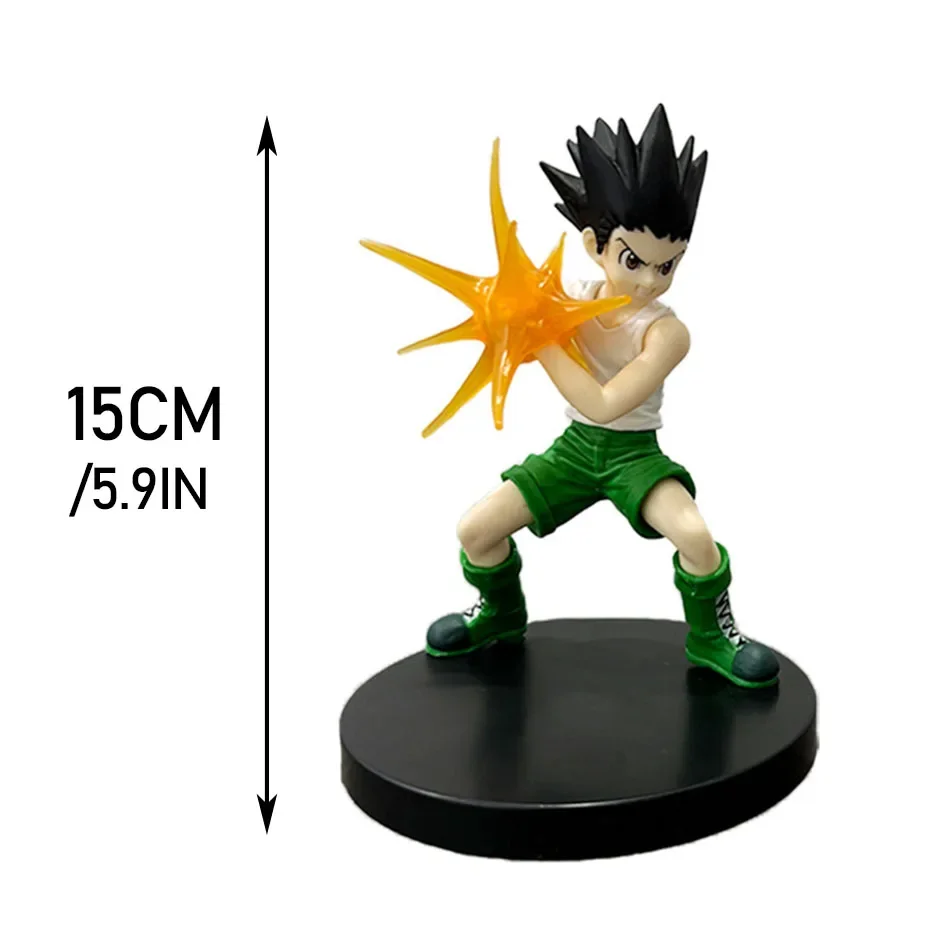 @@@13cm Hunter x Hunter Gon Freecss Anime Figure Alluka Zoldyck Action Figure Chrollo Lucilfer/Kurapika Figurine Model Toys Gift