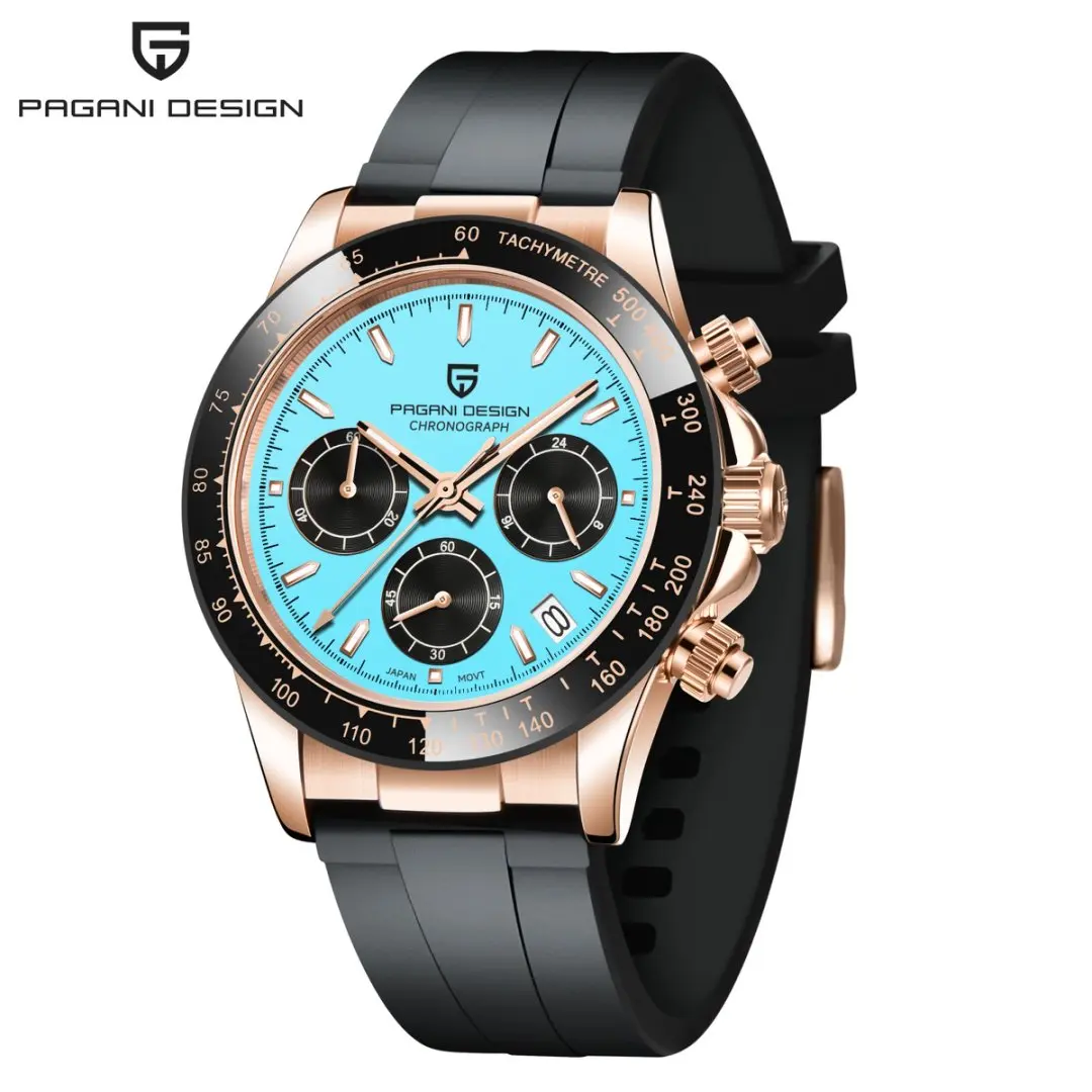 PAGANI DESIGN Luxury Men's Watch Quartz Men's Business Watch Top Brand Luxury Waterproof Men's Chronograph VK63 Reloj Hombre image 3