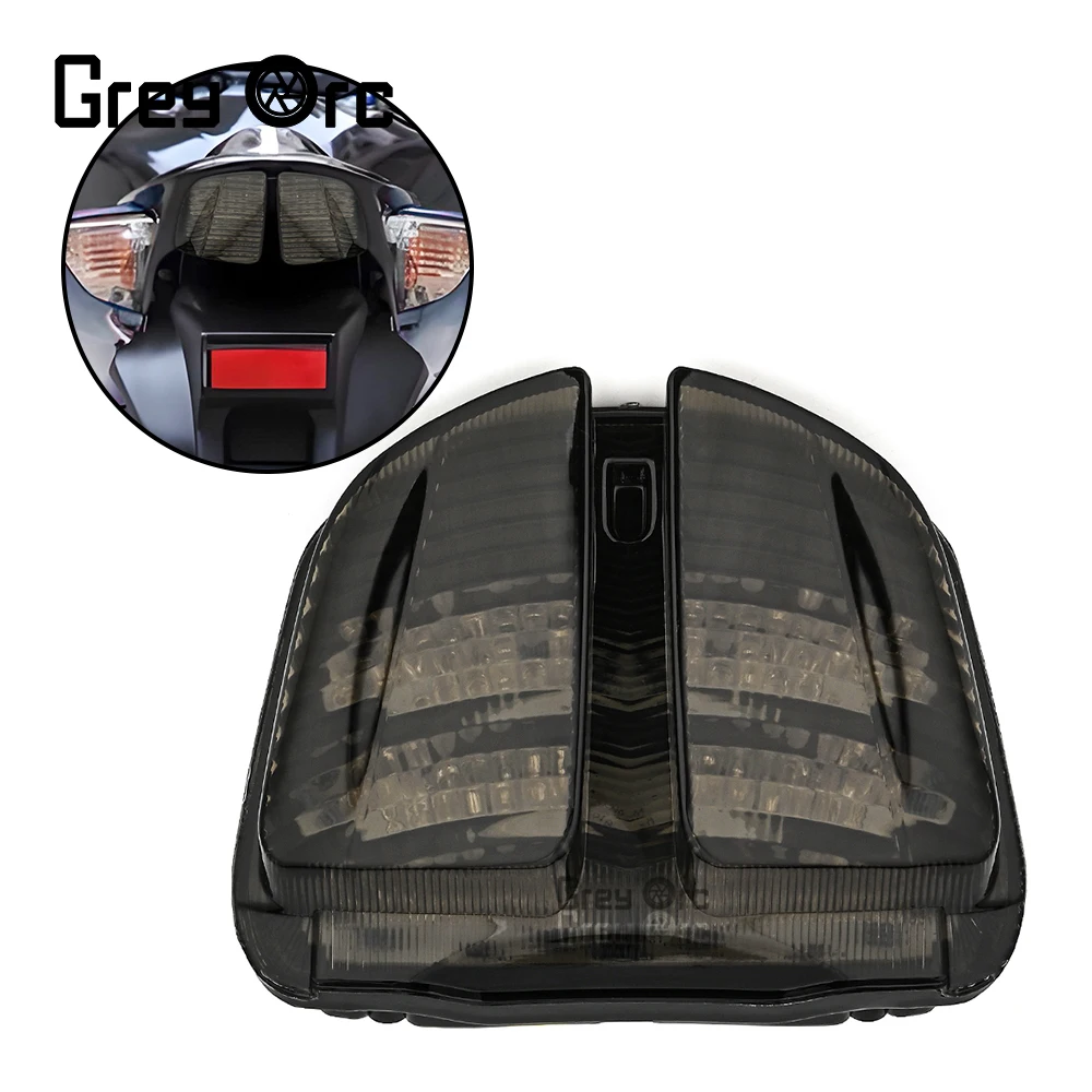 لسوزوكي GSX R 600 GSXR - 750 2006 2007 الخلفية الذيل ضوء الفرامل بدوره إشارات المتكاملة مصباح ليد دراجة نارية الملحقات