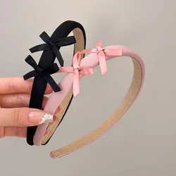 Headbands for women girl hair accessories bow band korean fairy popular 2024 Hoop new in makeup kpop sweets leading fashion cute