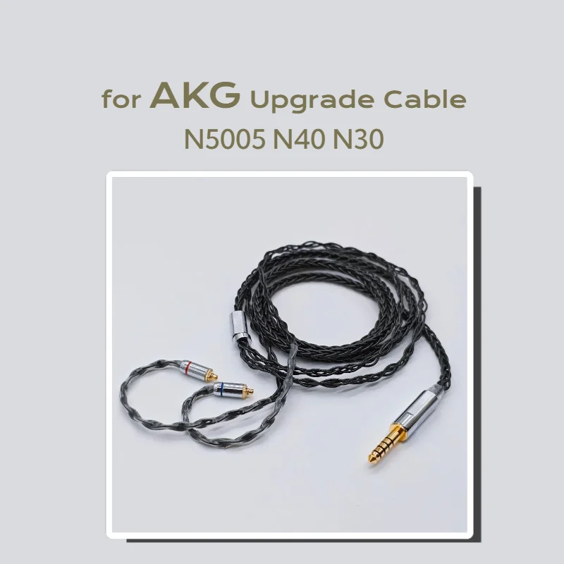 

8-cores Audio Cable Compatible with AKG N5005, N40, N30 Headphones Upgrade Cable 2.5mm OCC Silver-Plated 4.4mm Balanced Cable