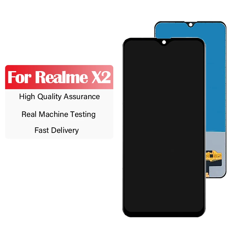 

ЖК-экран 6,40 дюйма для OPPO Realme X2 RMX1992 RMX1993 RMX1991, цифровой преобразователь ЖК-экрана в сборе с ремонтным инструментом и клеем