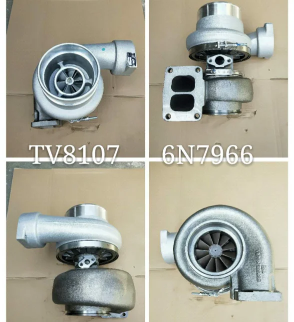 Turbocharger TV8107 408742-0007 6N7966 144-4568 1444568 1W-3439 1W3439 for Caterpillar earth mover generator CAT 3412 engine