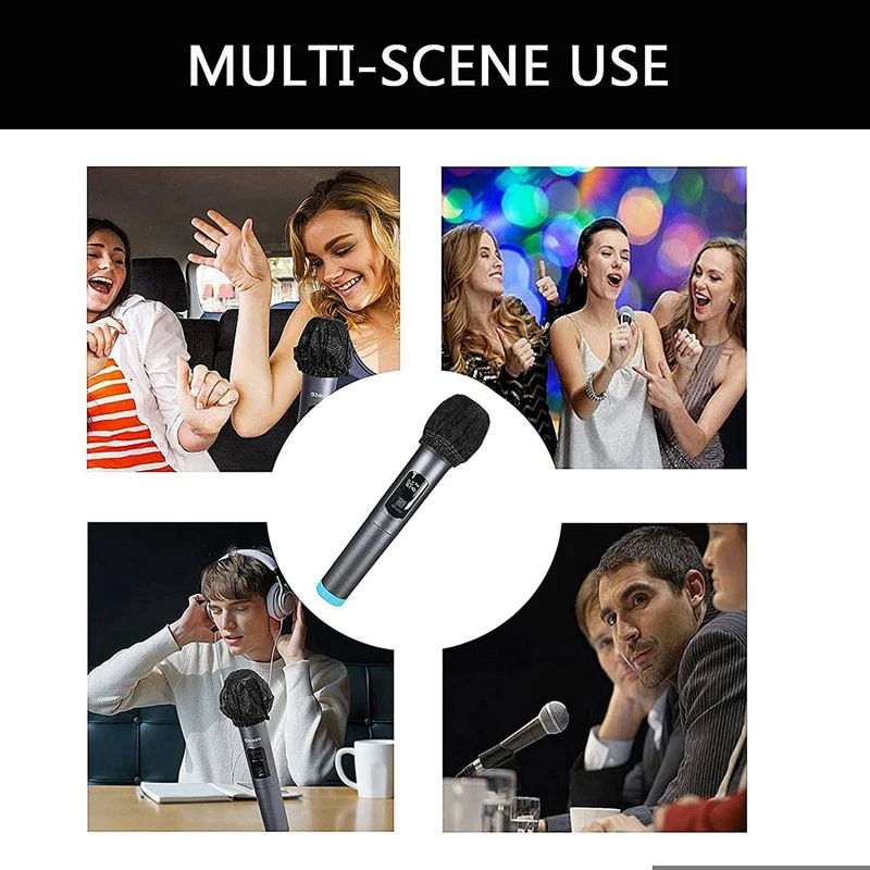 720Pcs Mic Covers Disposable Non-Woven Mic Cover Mic Microphone Windscreen & Filters For Karaoke