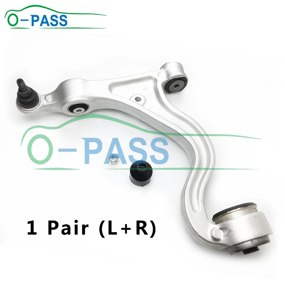 

OPASS Front lower Control arm For Porsche Panamera 970 Turbo 4 4s GTS Hybrid 2014 2015 2016 2017 2018 97034134221 1 Pair