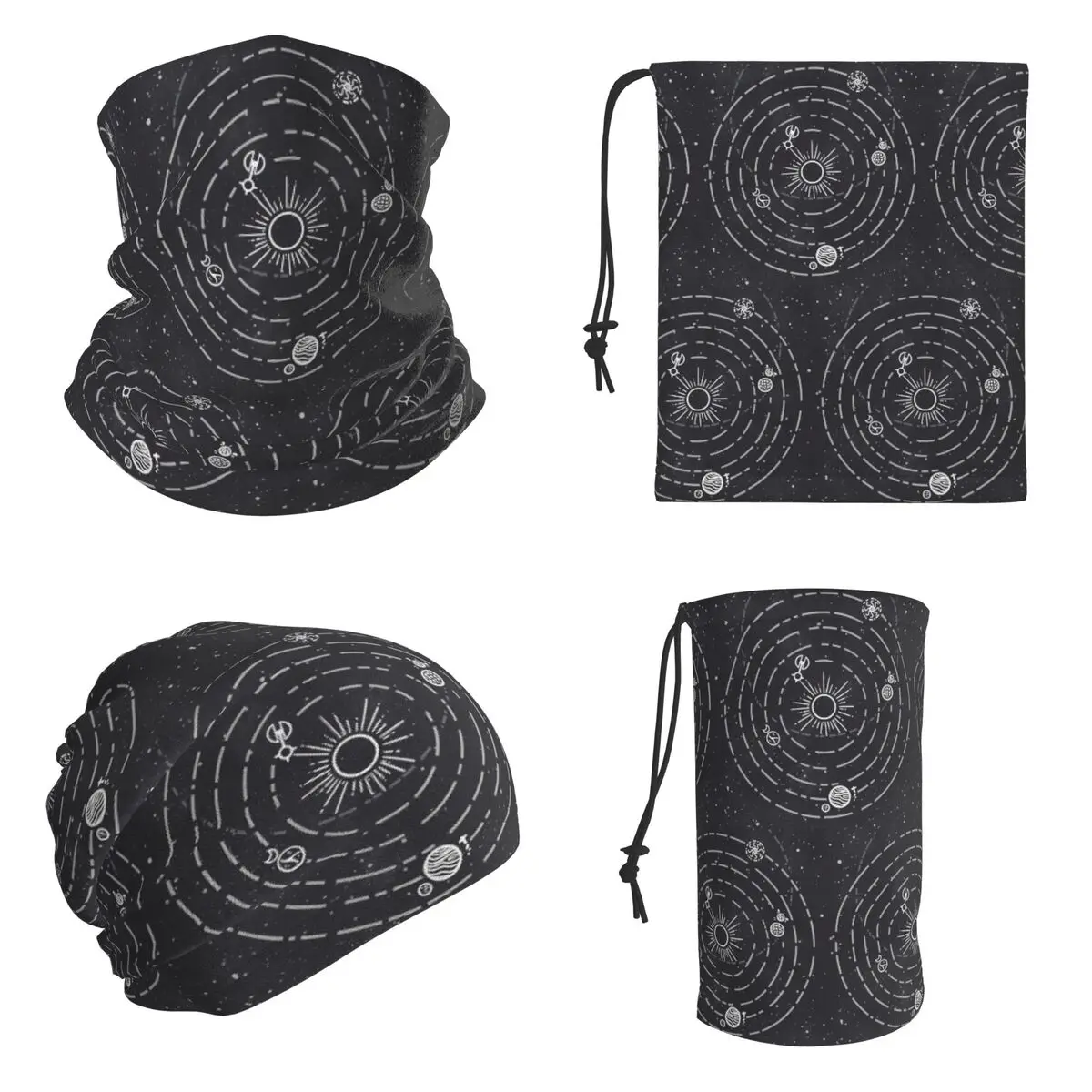 Outer Wilds Solar System Bandana Neck Cover Printed Mask Scarf Running Balaclava For Men Women Adult All Season