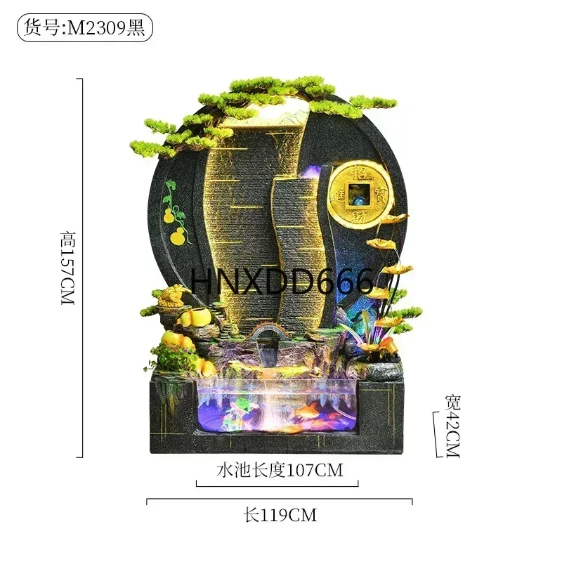 Fountain Screen Living Room Entrance Lucky Floor Ornaments Fish Tank Landscape Decoration Loop Gift