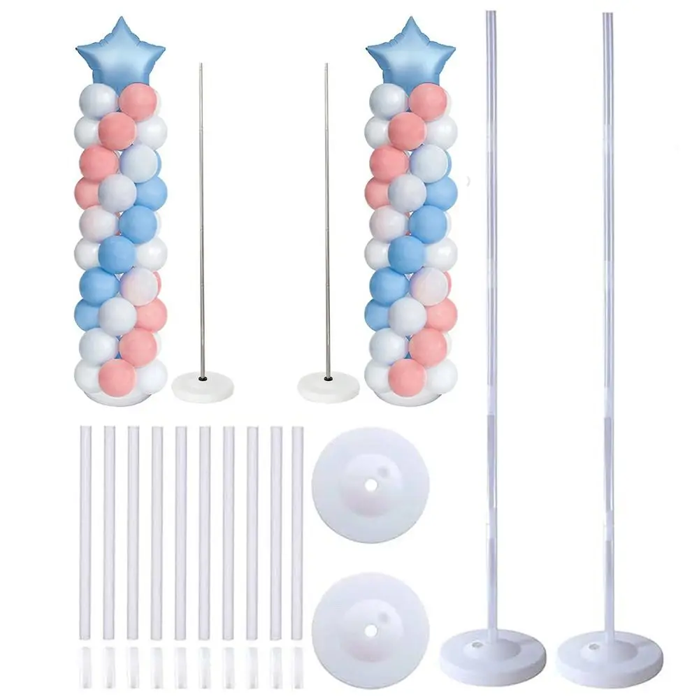

1/2Set Transparent Balloon Column Kit with Pole with Base Balloon Arch Bracket Photo Props DIY Accessories Balloon Decor Items