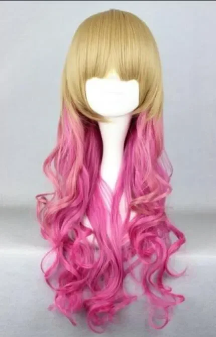 

WIG LL USPS to USA Long Multi Color Curly Cosplay Wigs