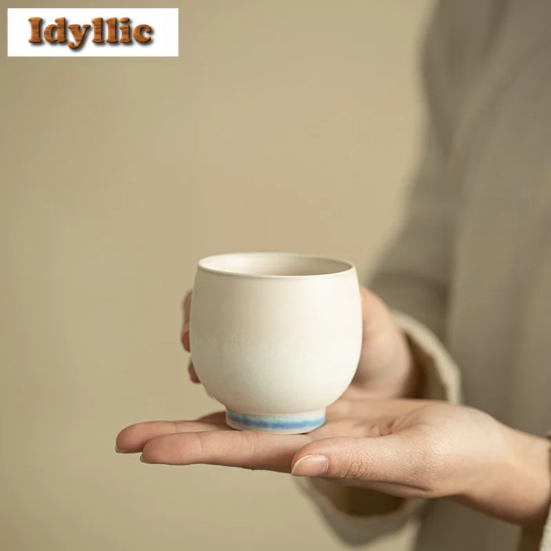 

160 мл Kiln Fambe Crystal Glaze Чайная чашка Антикварная чайная чаша Набор чайных чашек Чашка с ароматом Чашка Chazhan Master Посуда Ремесло