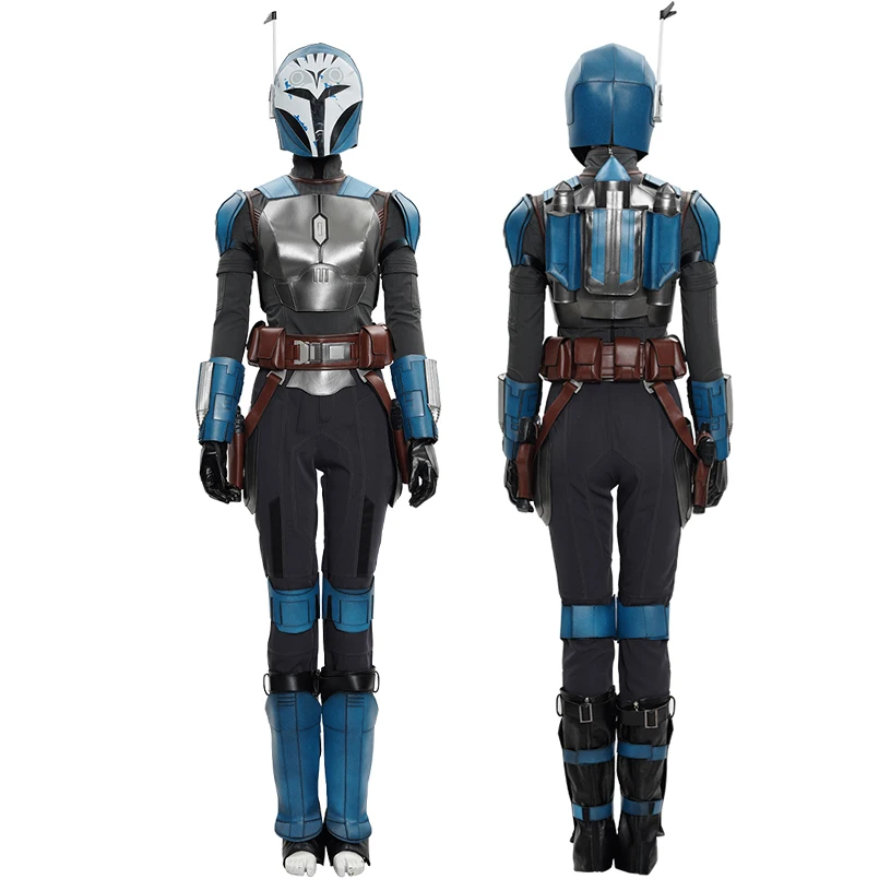 Carnival Halloween Bo Katan Kryze Cosplay Costume Superhero Mandalore Heroine Battle Outfit With Armor Helmet