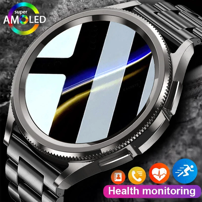 1.46 Inch 360 * 360 HD AMOLED Screen Smartwatch Men Health Monitoring waterproof Bluetooth Call Smart Watch Men For Android IOS