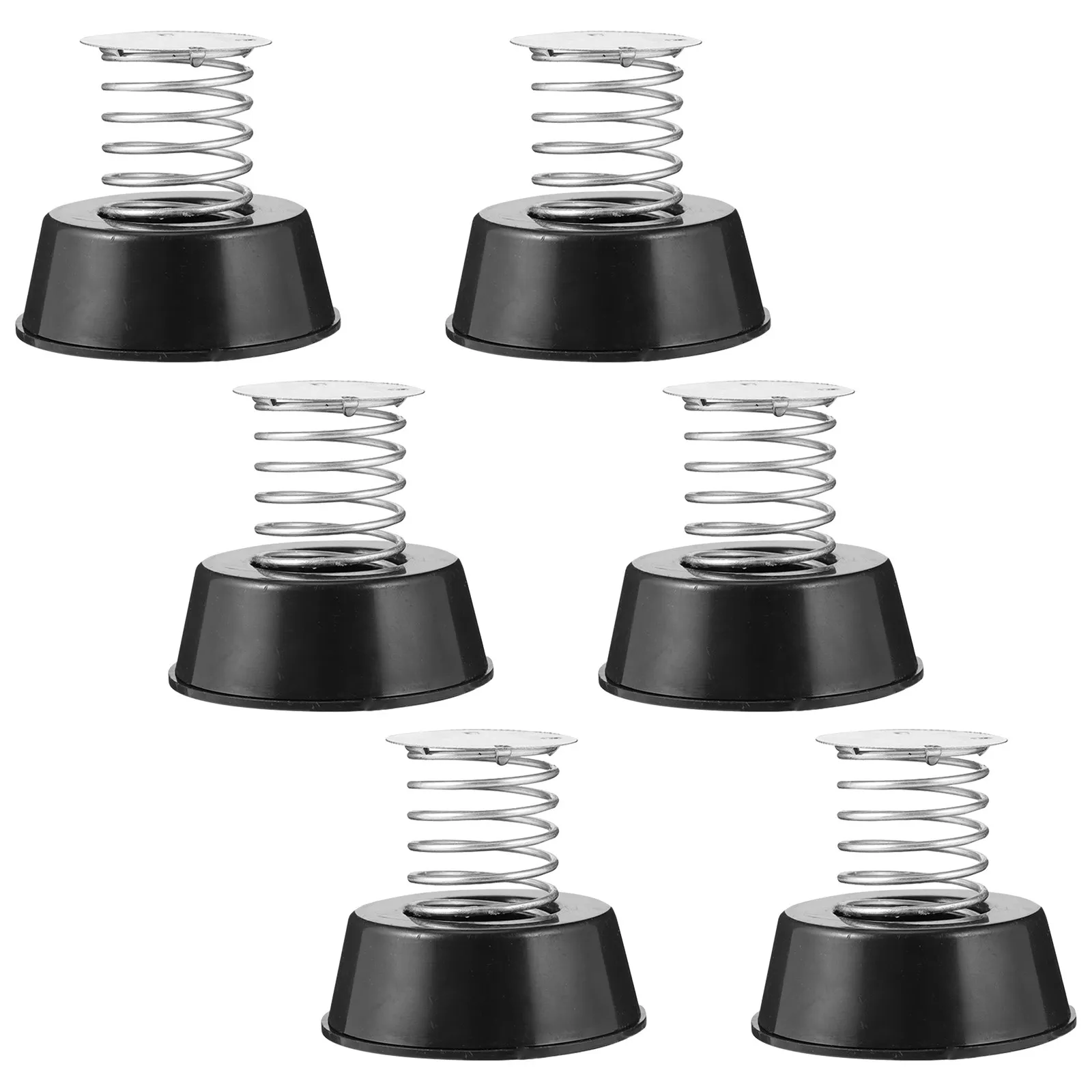 

Комплект из 6 универсальных пружинных оснований для крепления фигурок-бобблхедов на приборную панель автомобиля, мотоцикла, велосипеда, черные