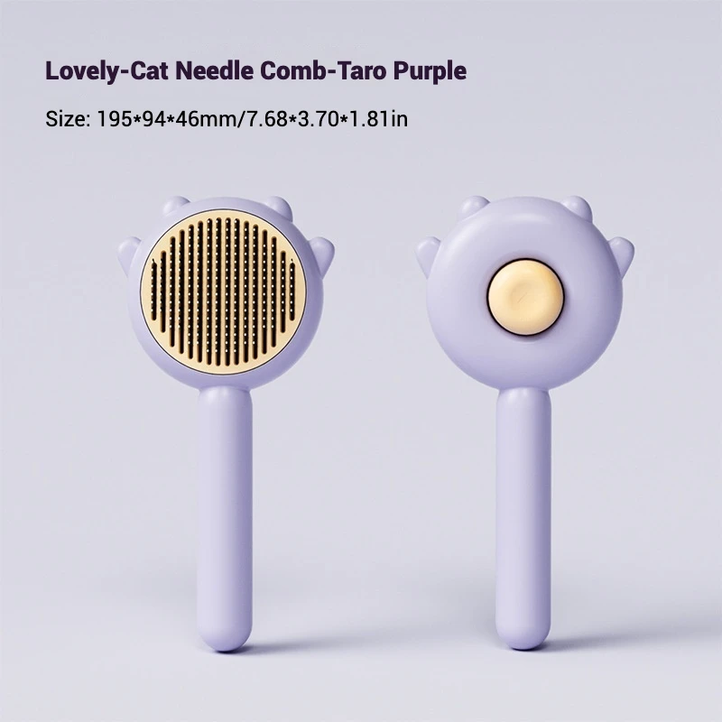 Pet Hair Removal Comb Lovely-Cat Pet Needle Comb for Dogs Cats Pet Tools Accessories