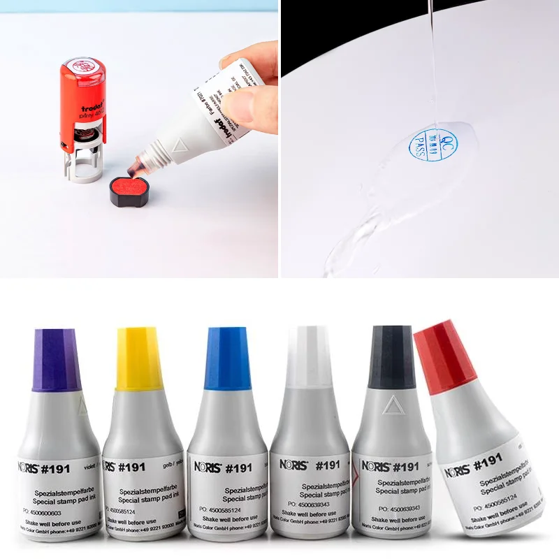 

25 мл/30 мл в бутылку. Многофункциональные быстросохнущие чернила для печати. Быстросохнущие, не легко протираемые чернильные подушечки. Раствор для пополнения.