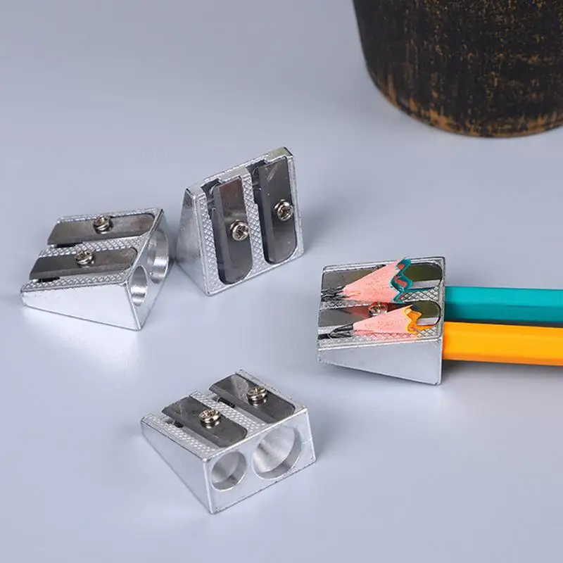 Pencil Sharpener For Kids Ergonomic Metal School Crayon Sharpener Stationery Accessories For School Classroom Office