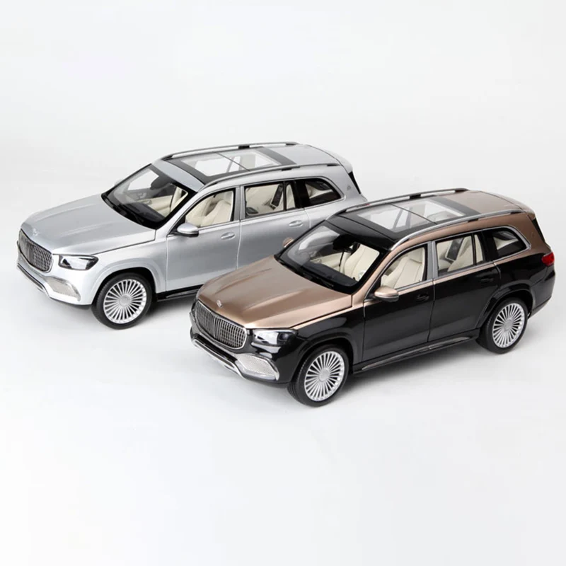 1/18 Scale Benz Maybach GLS 600 Alloy Simulation Full Drive Car Model Collection Toy Gift Souvenir Ornaments Static Display