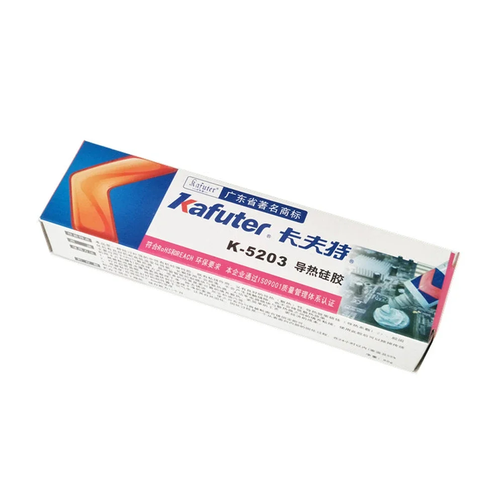 Kafuter 80g K-5203 CPU Heatsink Thermal Conductive Silicon Grease Paste Glue Adhesive LED Light Silicon Rubber Gel
