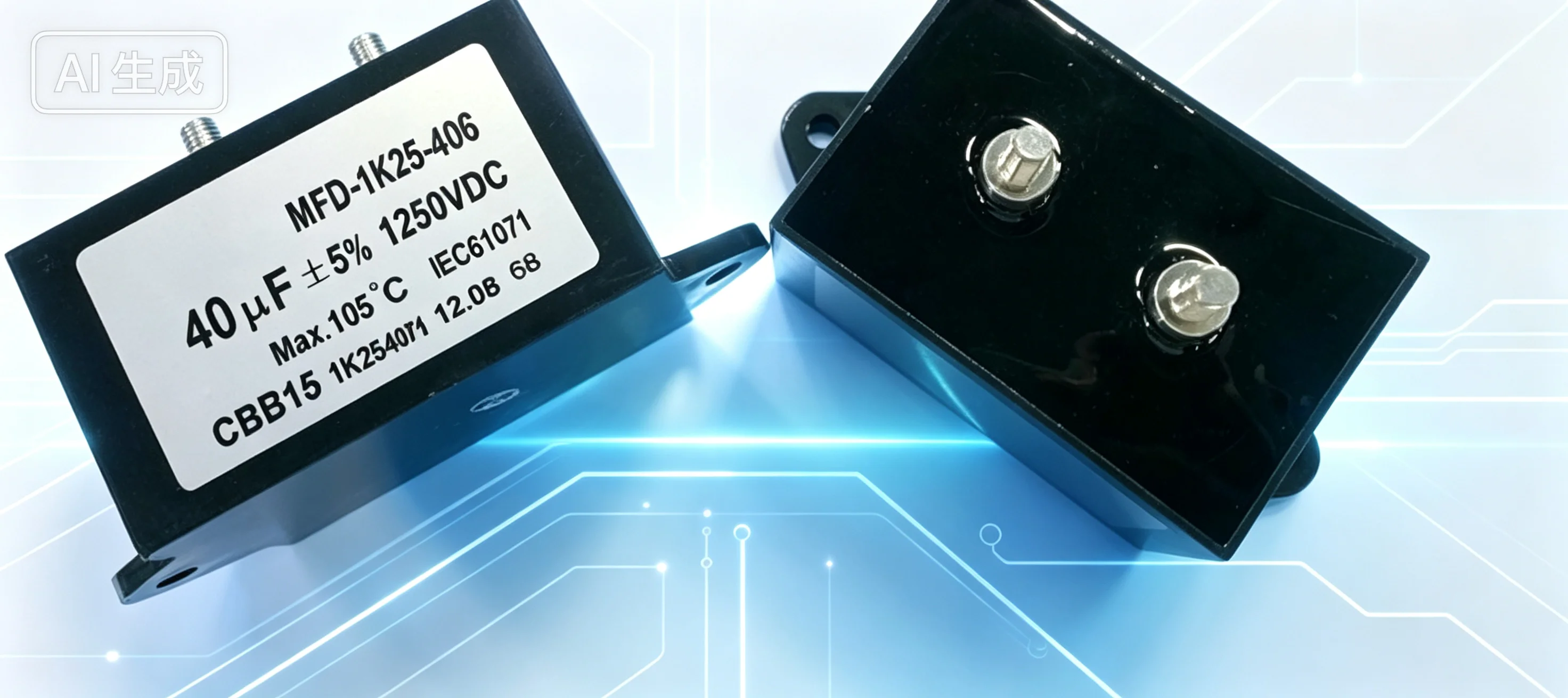 Capacitor for CBB15 1250VDC 40UF Welding Machine