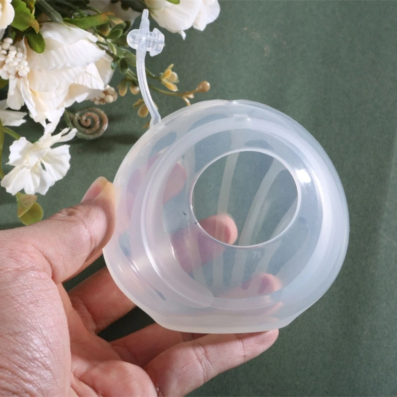 Soft and Safe Silicone Breast Milk Collector Prevents Spills Protects Nipples Promotes Healing for Travel and Home Use