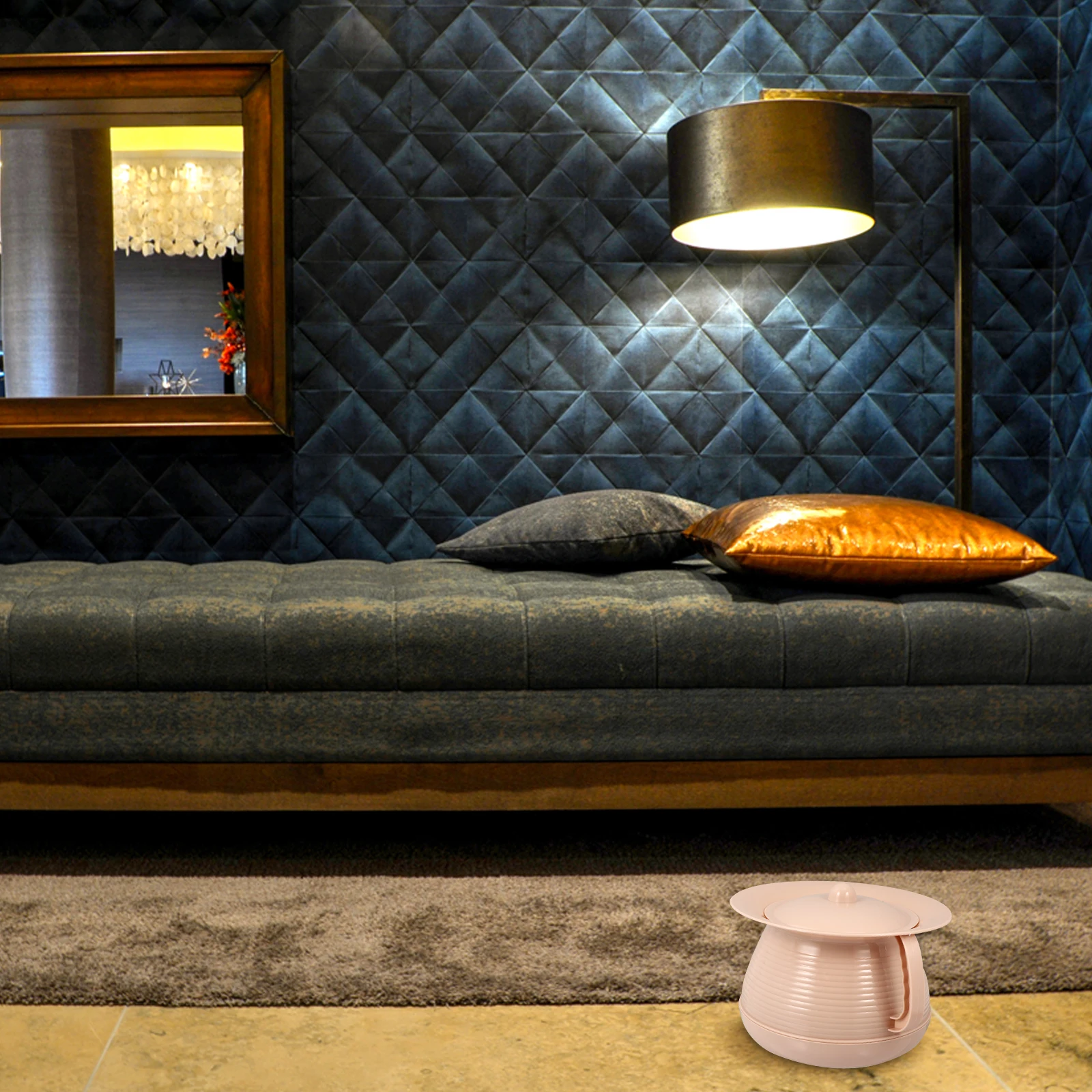 

1pc Portable Urine Pot Household Spittoon Dustproof Children Bedpan Adult Container PP Plastic Easy Clean Long Service Practical