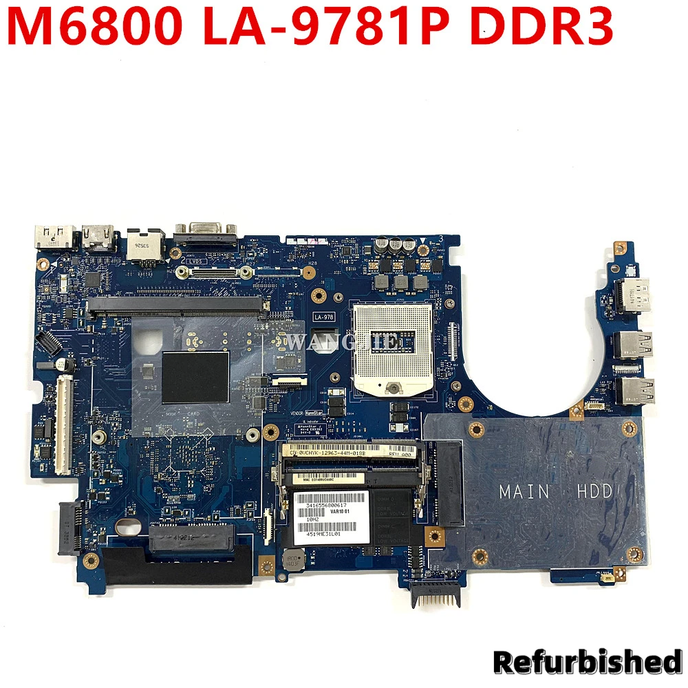 

Refurbished FOR Dell Precision M6800 Laptop Motherboard VCHYK 0VCHYK CN-0VCHYK VAR10 LA-9781P MAIN BOARD DDR3 100% Fully Tested