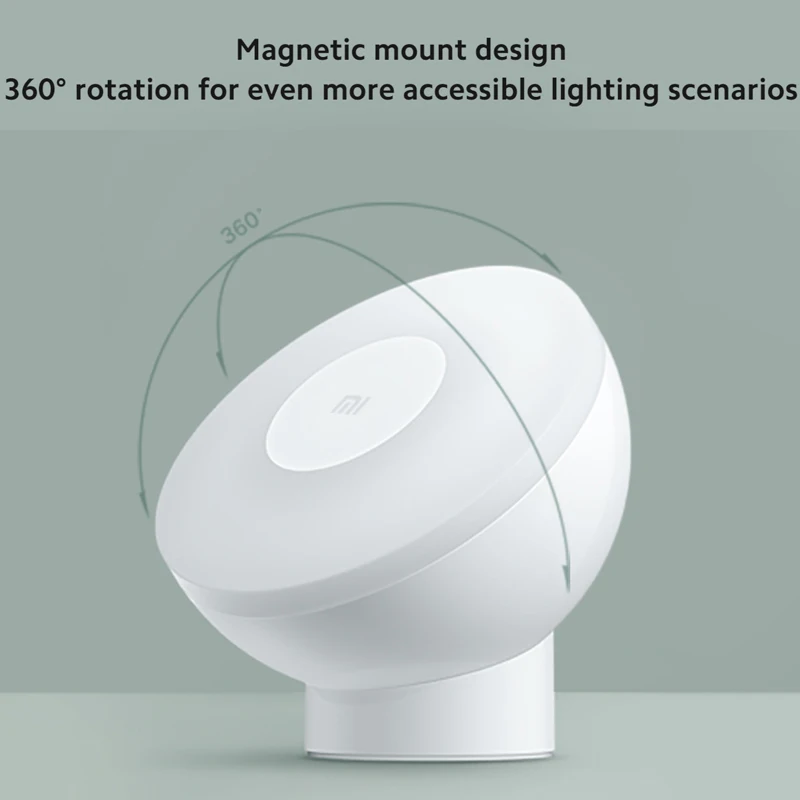 Ночник Xiaomi с активацией движения 2 Bluetooth регулируемая яркость инфракрасный умный датчик человеческого тела умная ссылка Фото №2
