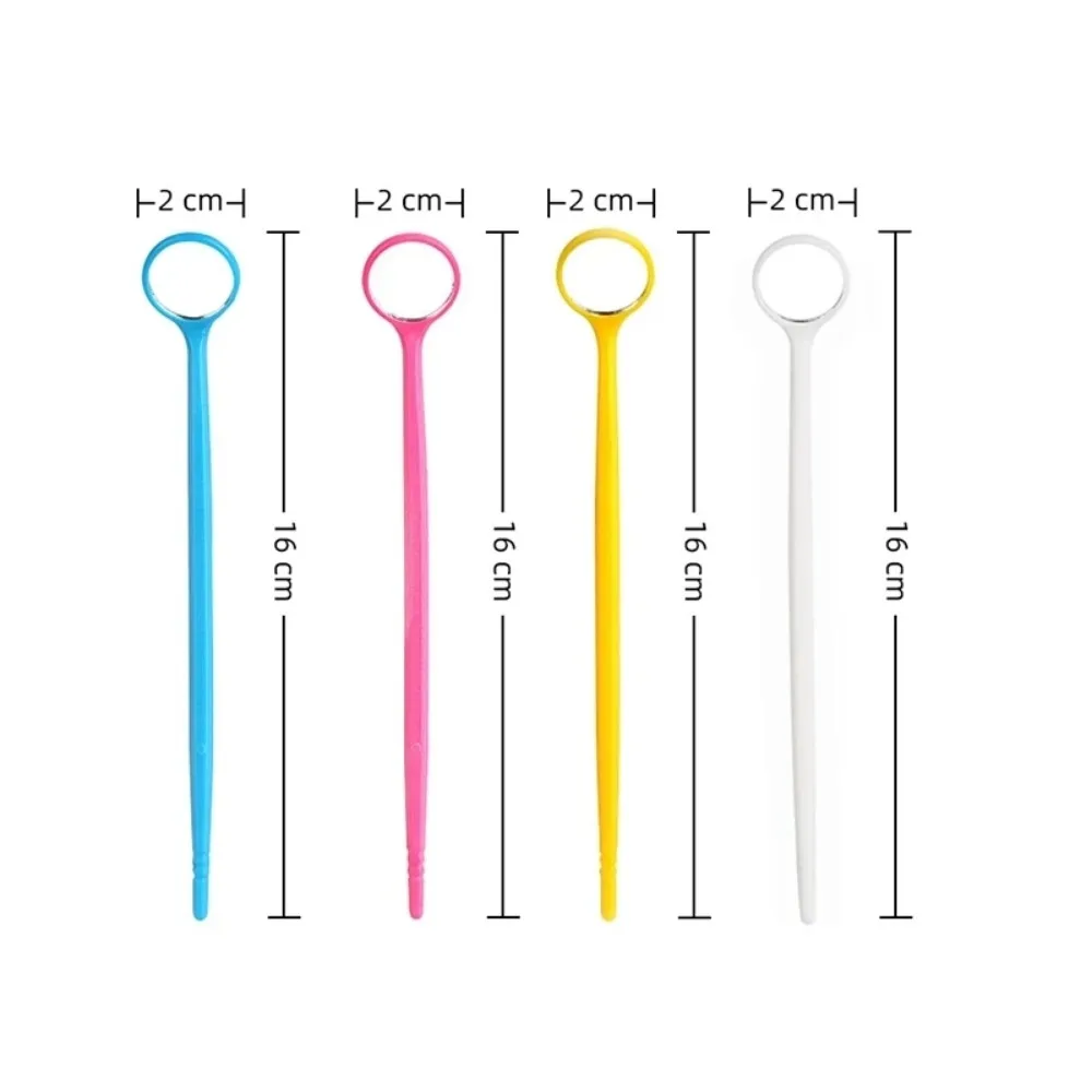 Eyelash Extension Grafting Mirror Magnifying Checking Stainless Steel Handle Plastic Mouth Oral Teeth Care Eyelashes Makeup Tool