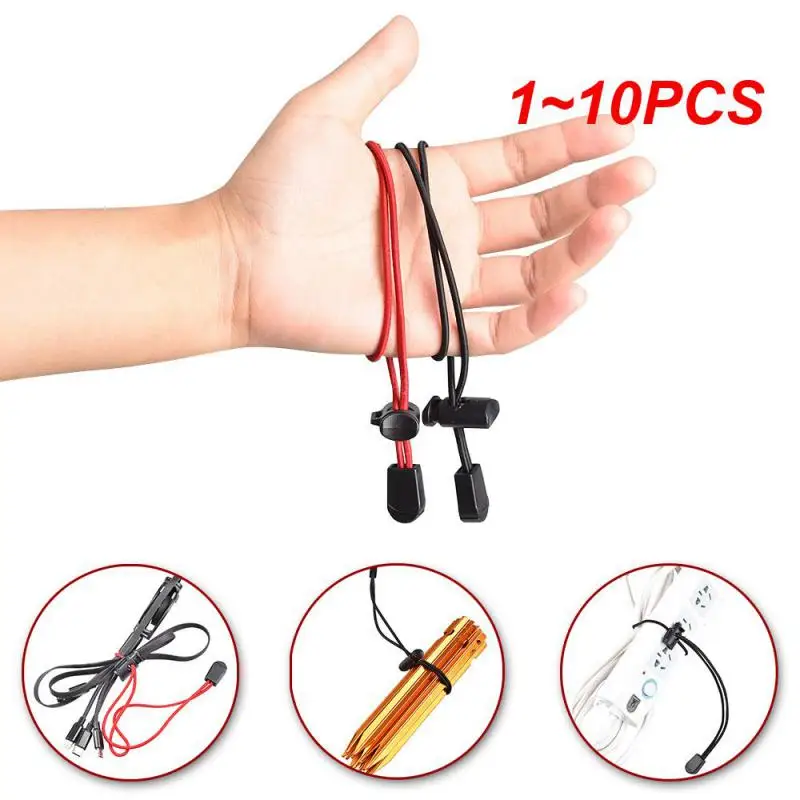 キャンプ用の伸縮性ロープストラップ,丈夫で耐久性のあるバックパック,ハイキング用のスティックホルダー,ウォーキングポール固定バックル,1〜10個。