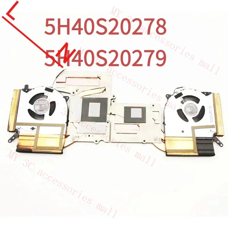 NEW CPU Cooling Fan GPU FAN heatsink For Lenovo Legion 5 Pro-16ACH6H Thermal Heatsink Fan 5H40S20278 5H40S20279