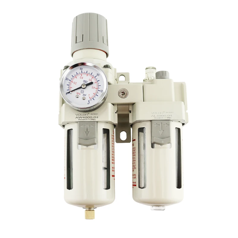 Pneumatic air compressor air filter regulator