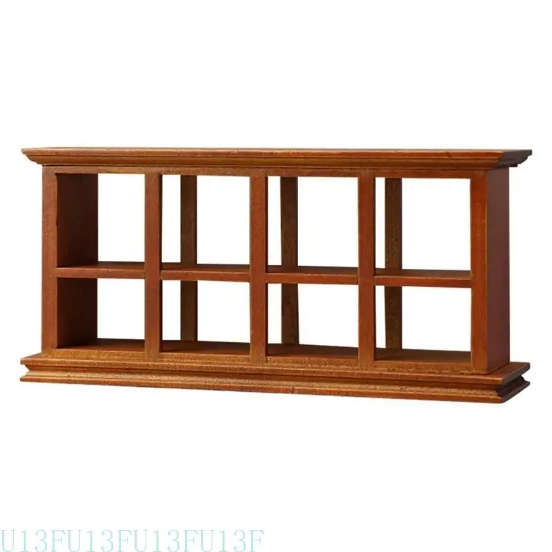 U13F Affichage étagère pour poupée House Mini Counter gâteau en bois Armoire d'affichage 1:12 Modèle Toy Girls Dollhouses