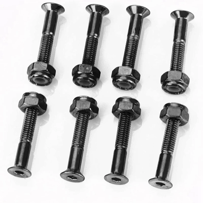 32 Set 1 Inch Skateboard Mounting Hardware Screws Bolts Skateboard Hardware Screws Skateboard Parts