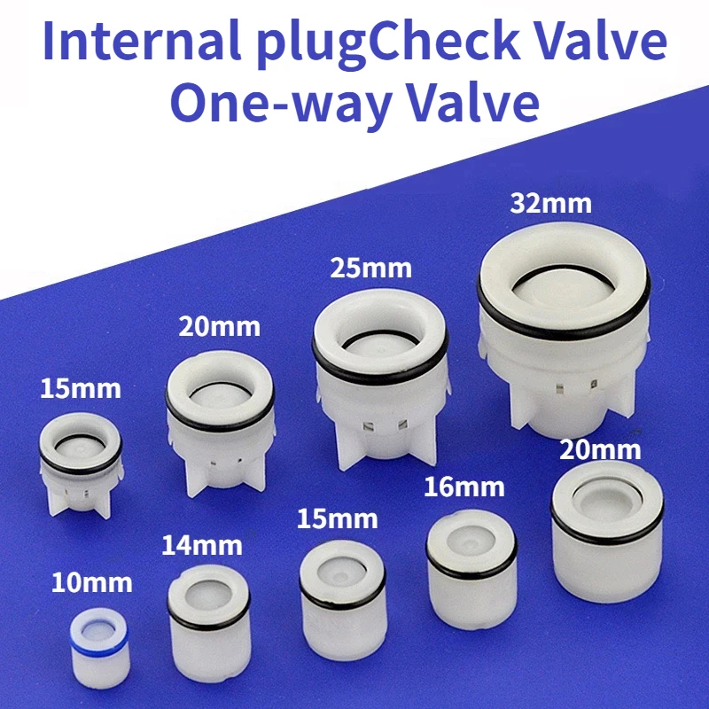 1 шт. вставной пластиковый обратный клапан, пружинная проверка для 10-32 мм, счетчик воды для аквариума, сада, клапан, защита от капель