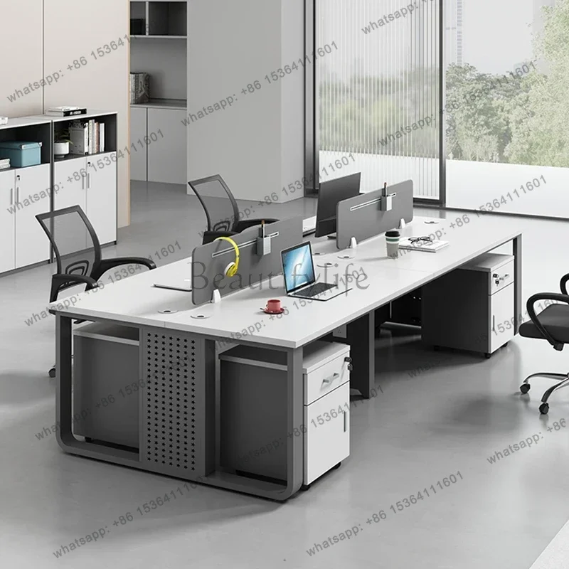 FG Aesthetic Desk Simple Table Computer Office Mesa Gamer Bedroom Square Pliante Standing Executive Tavolo Postmodern Furniture