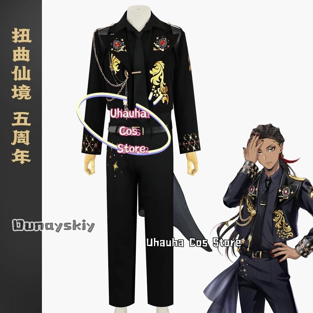 أنيمي العجائب تأثيري 5th الذكرى ازياء سباركلي مطرز الماس الدعاوى 2 قطعة مجموعة لعب الأدوار الدعاوى للجنسين الزي s-2xl