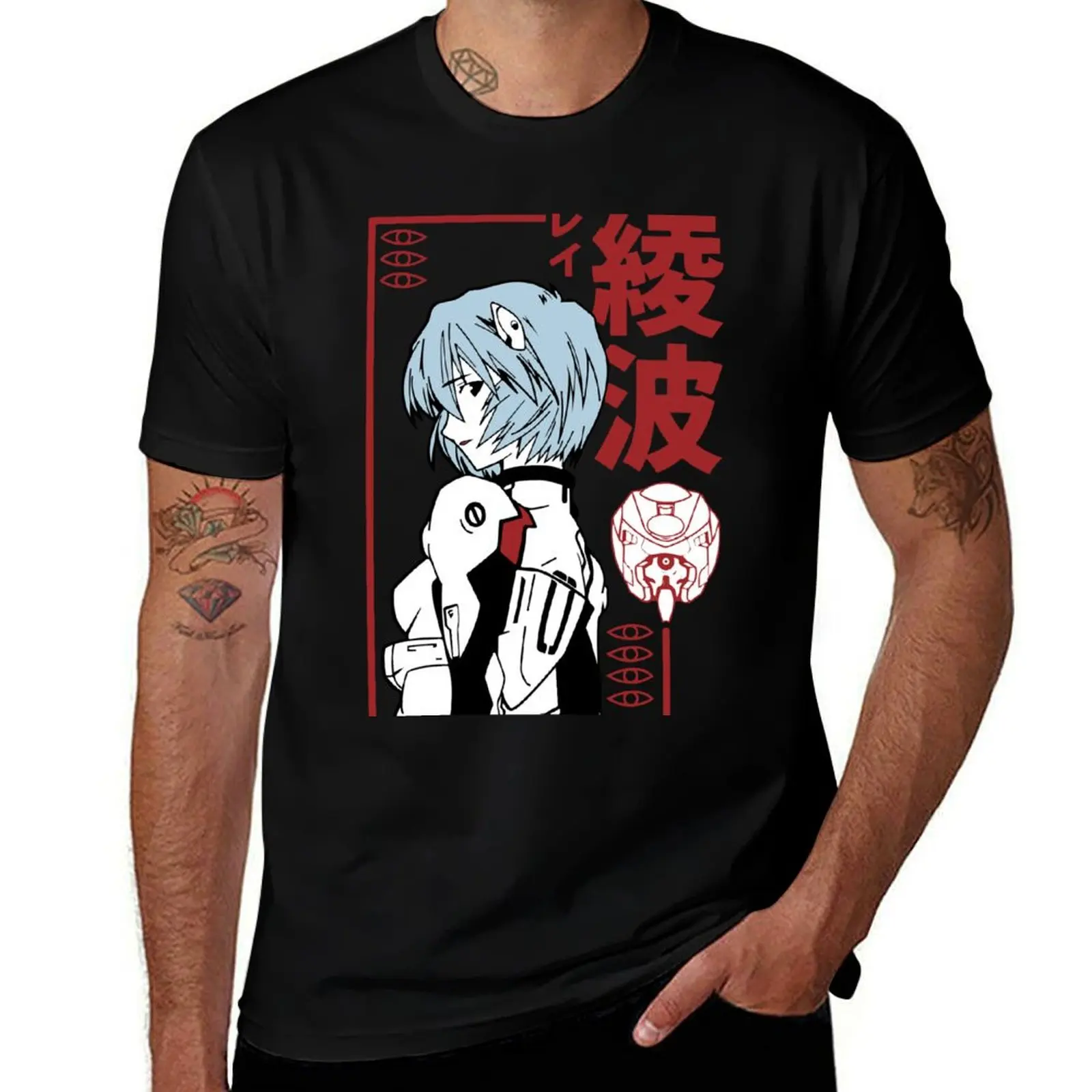 

Ayanami Rei T-Shirt anime t shirts shirts graphic tee T-shirts man clothes for men