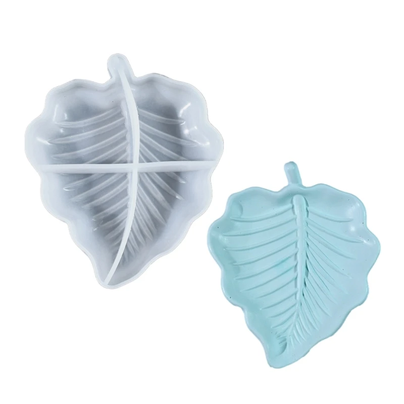 Versatile Silicone Resin Tray Mold for Crafting Unique Leaf Shaped Plate Items