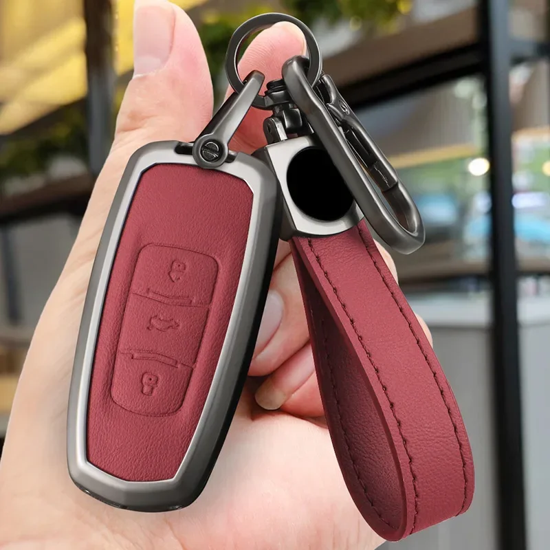 

Zinc Alloy Car Key Case Cover Shell Holder For Geely Emgrand 7 GX3 Atlas GS NL3 Gili Emgrand 7 EX7 GT GC9 Protector Accessories