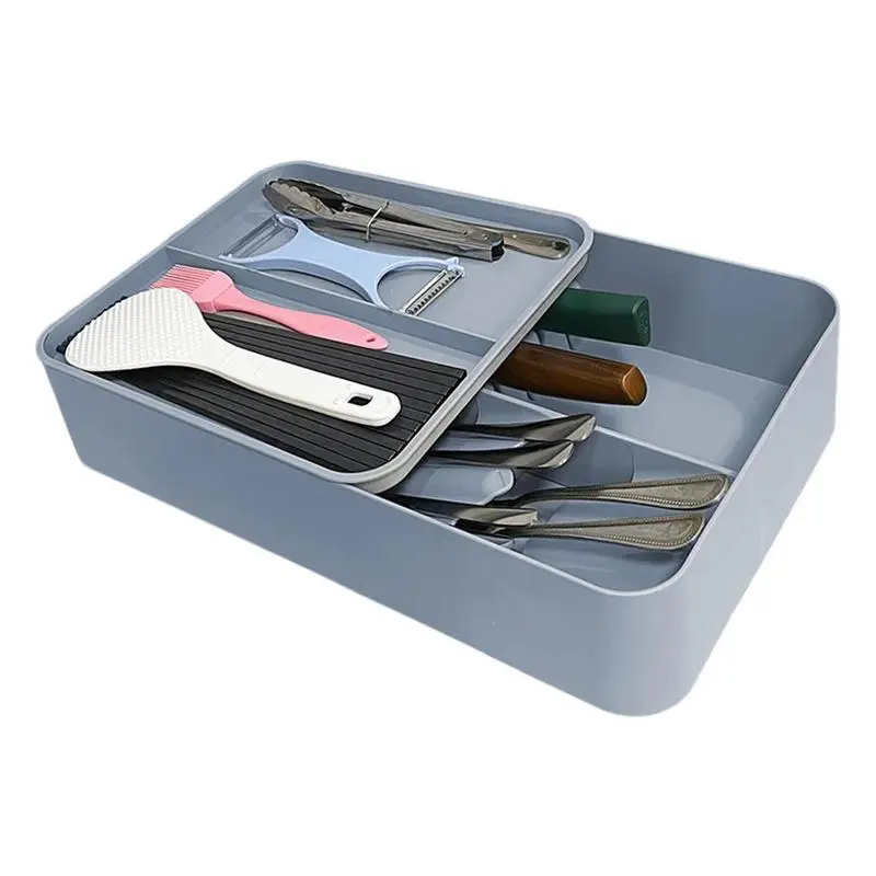 

Silverware Organizer Cutlery Tray Spoons And Forks Organizer Container Tray Box Partition Storage Drawer Organizer Cutlery Box