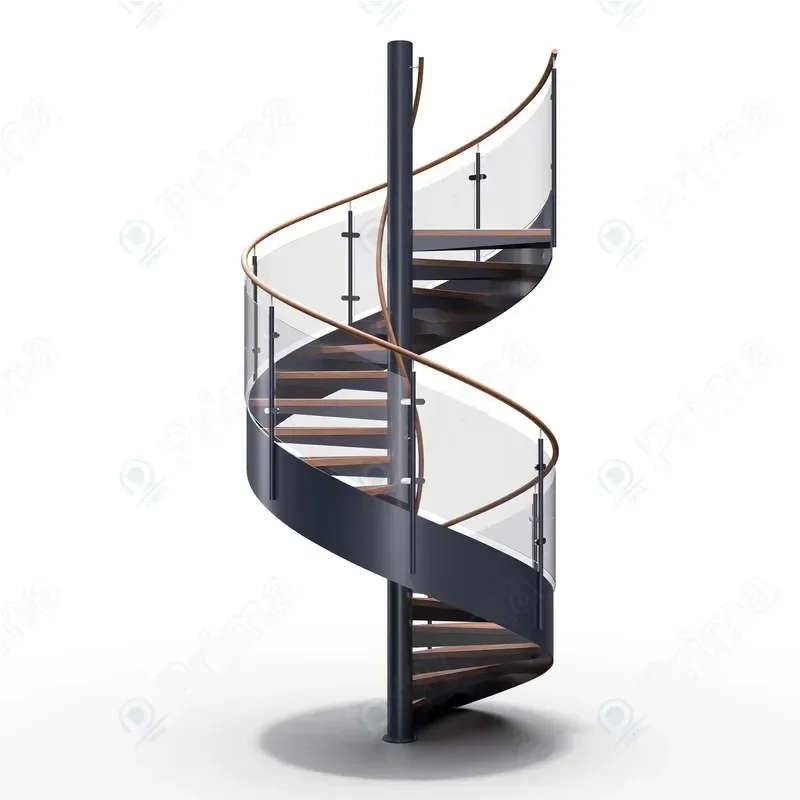 Selected Good Items  Indoor Prefabricated Helical Stairs Spiral Case Aluminum