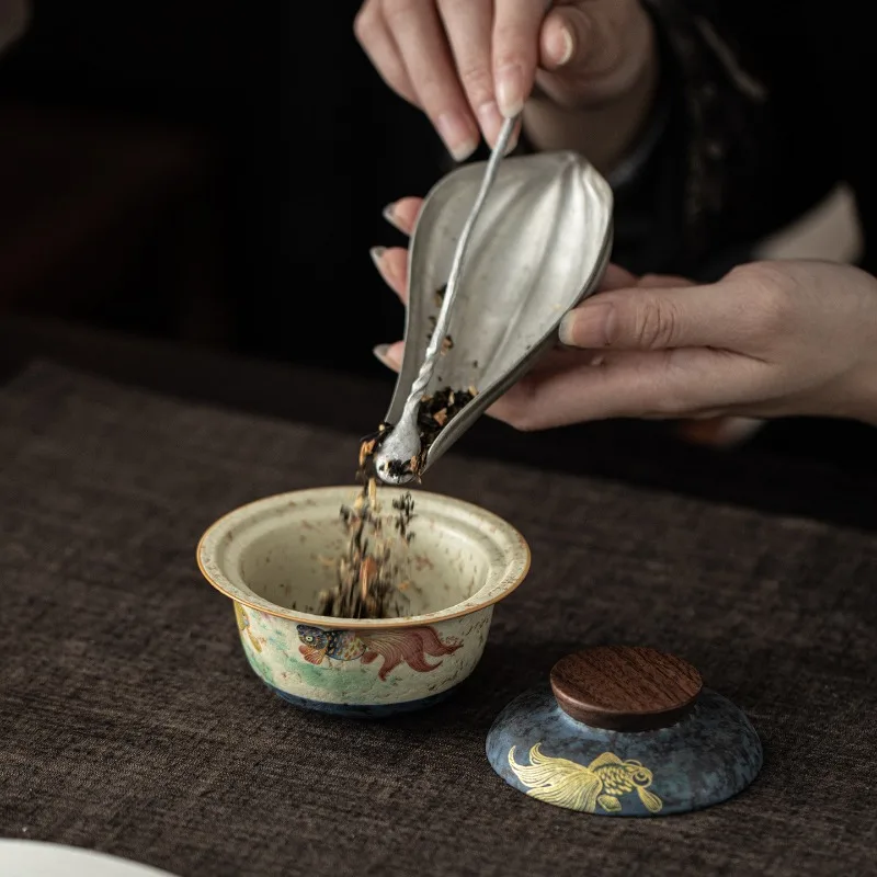 Blue and white porcelain fire stone red gold full hall quick cup outdoor camping one pot two cups portable kung fu tea set