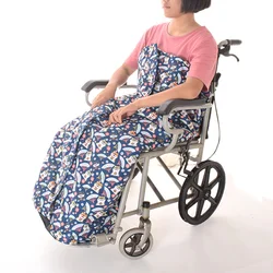 Winter Wheelchair Warmer Blanket Waterproof Thickened Wheelchair Patients Warm Covers Elderly Windproof Leg Guard Warm Cover