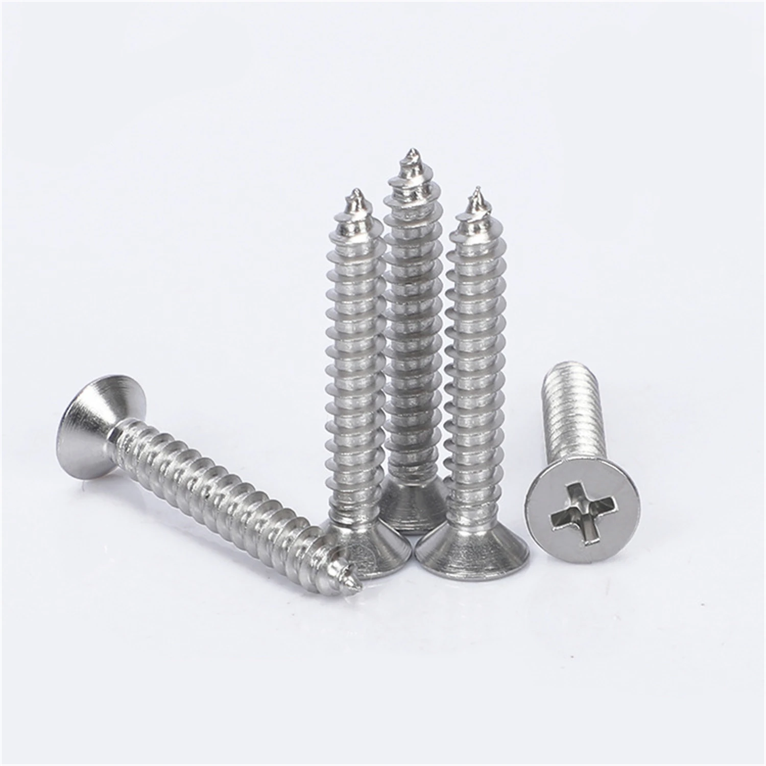 GB846 Cross Phillips Flat Countersunk Flat Phillips Head Self Tapping Screws Stainless Steel ST2.2 ST2.9 ST3.5 ST3.9 ST4. 2