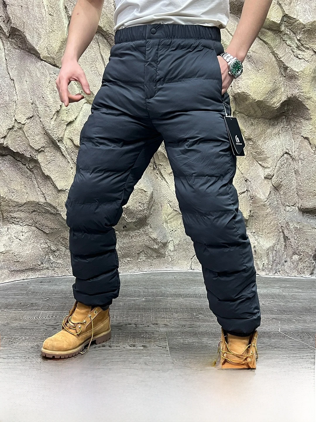 Winter Warmth Guaranteed! Outdoor Tech Cotton Trousers Full Glue Sealing Waterproof Youth Fashion Straight Leg Long Pants